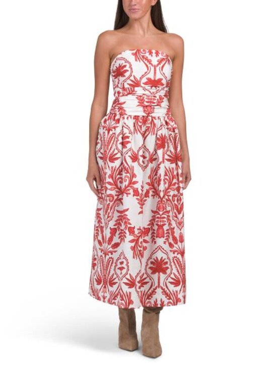 Band Of The Free Dresses & Skirts - BAND OF THE FREE Strapless Print Dress